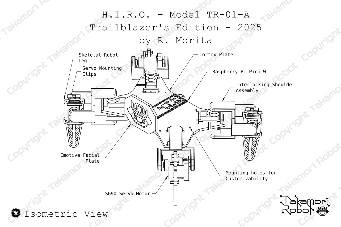 H.I.R.O. Trailblazers Edition Blueprint - Isometric View (24 x 36)