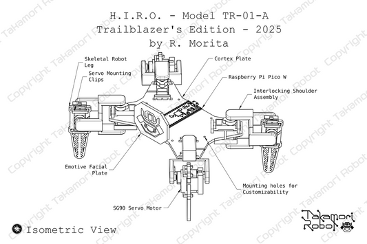 H.I.R.O. Trailblazers Edition Blueprint - Isometric View (24 x 36)