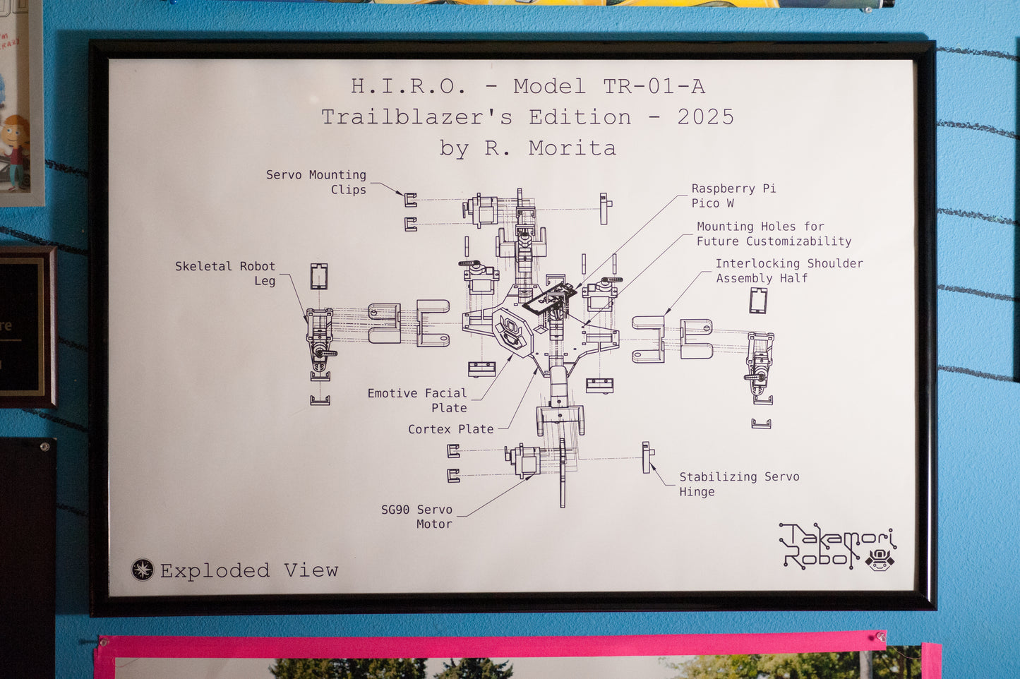 H.I.R.O. Trailblazers Edition Blueprint - Exploded View (24 x 36)
