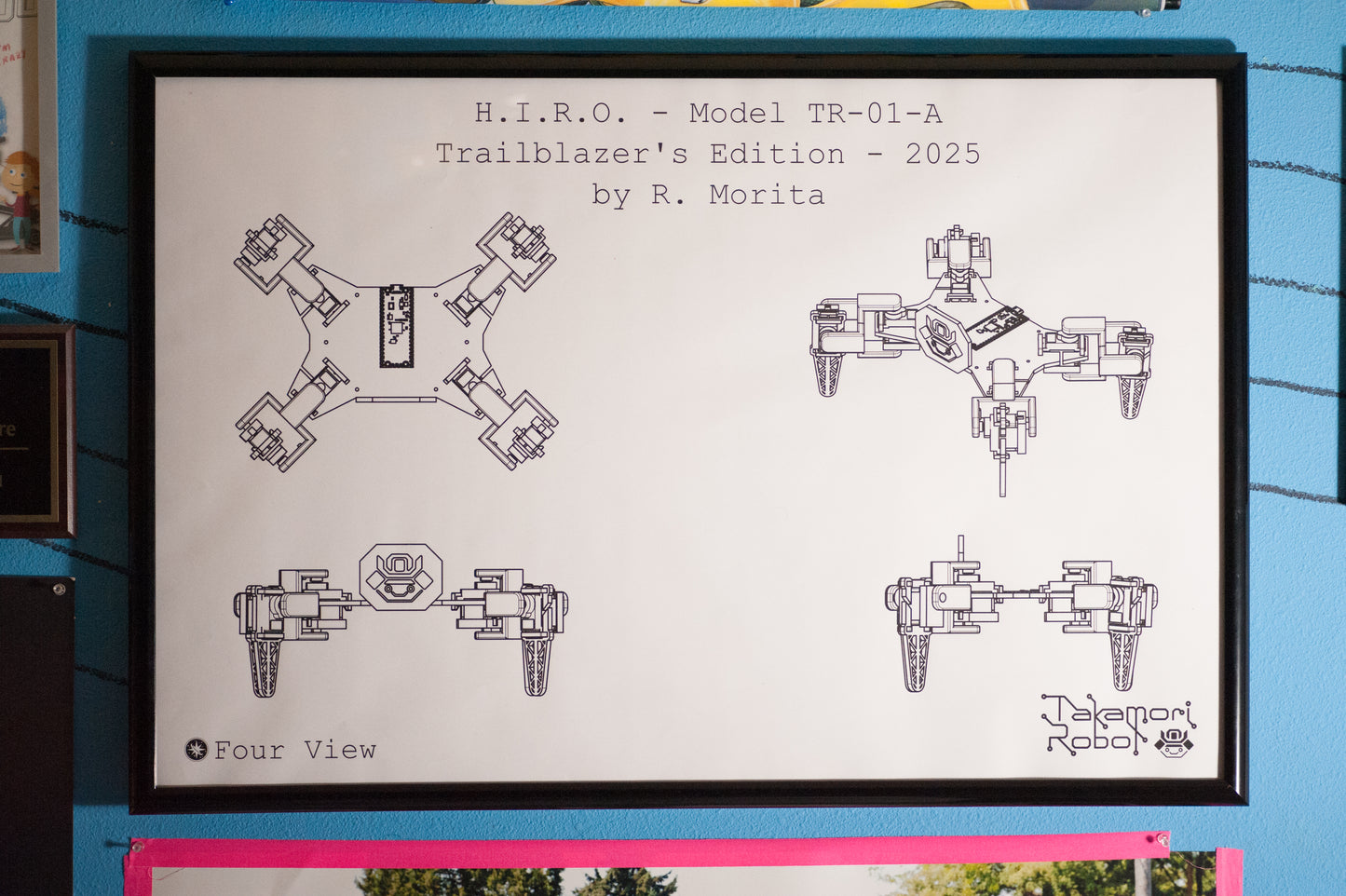 H.I.R.O. Trailblazers Edition Blueprint - Four View (24 x 36)